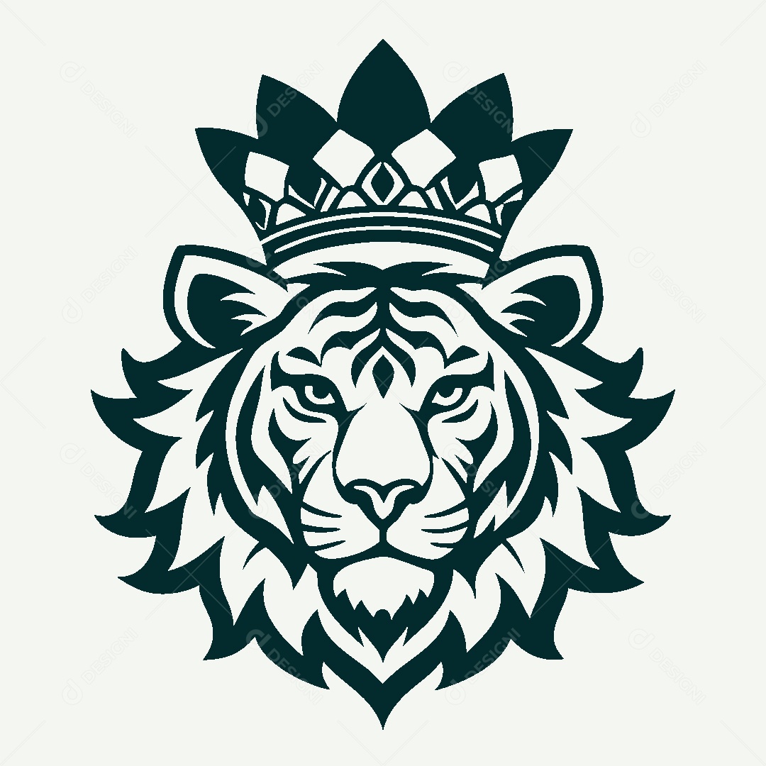 Modelo de Logo de Tigre Vetor EPS