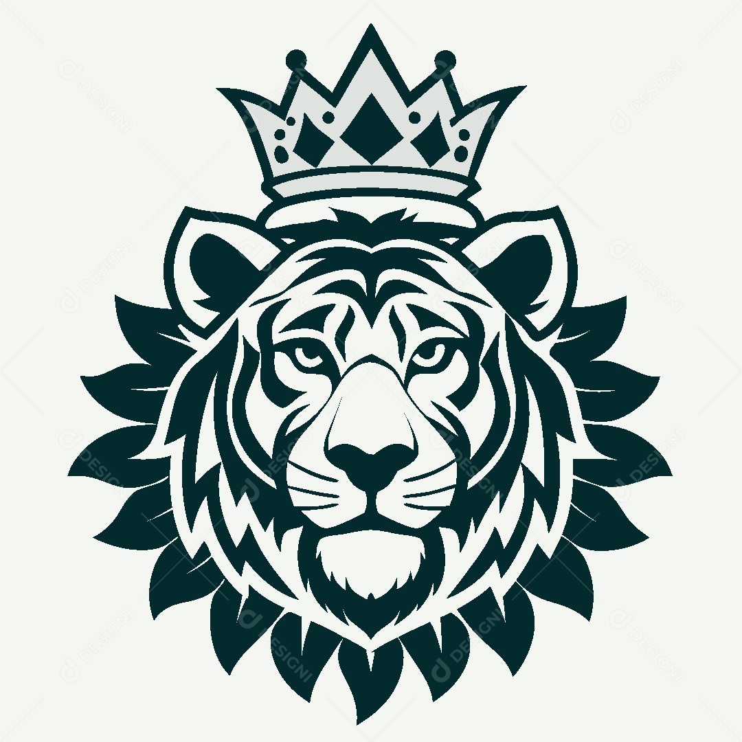 Modelo de Logo de Tigre Vetor EPS