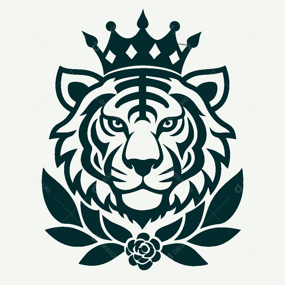 Modelo de Logo de Tigre Vetor EPS