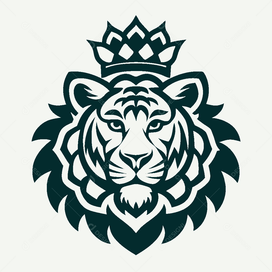 Modelo de Logo de Tigre Vetor EPS