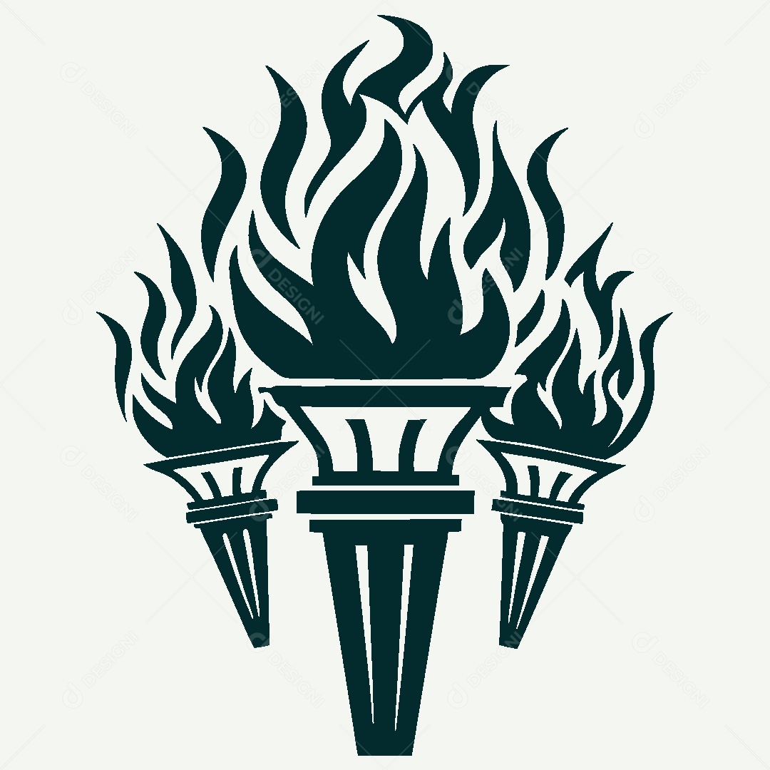 Modelo de Logo de Tocha Vetor EPS