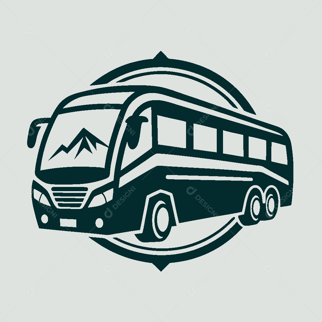 Modelo de Logo de Ônibus Vetor EPS