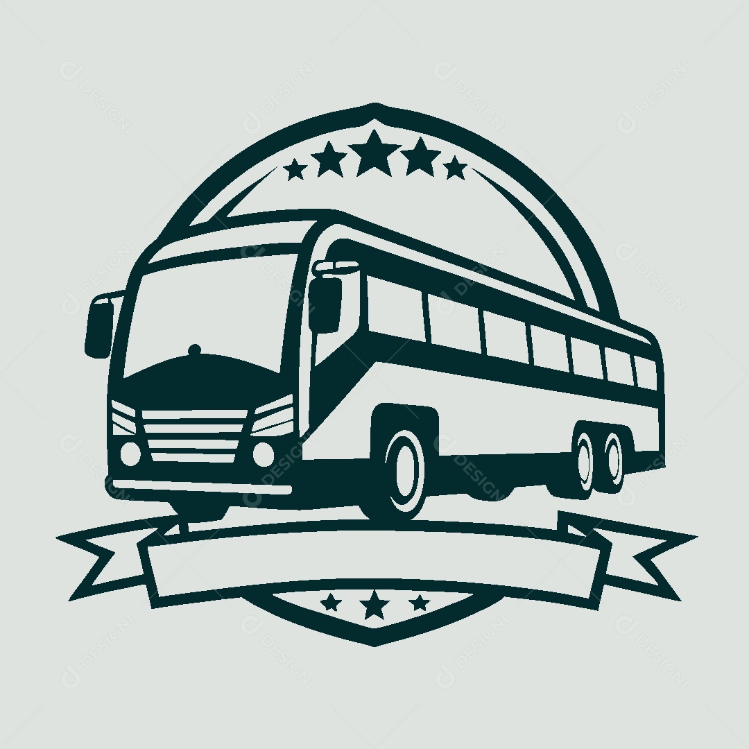Modelo de Logo de Ônibus Vetor EPS