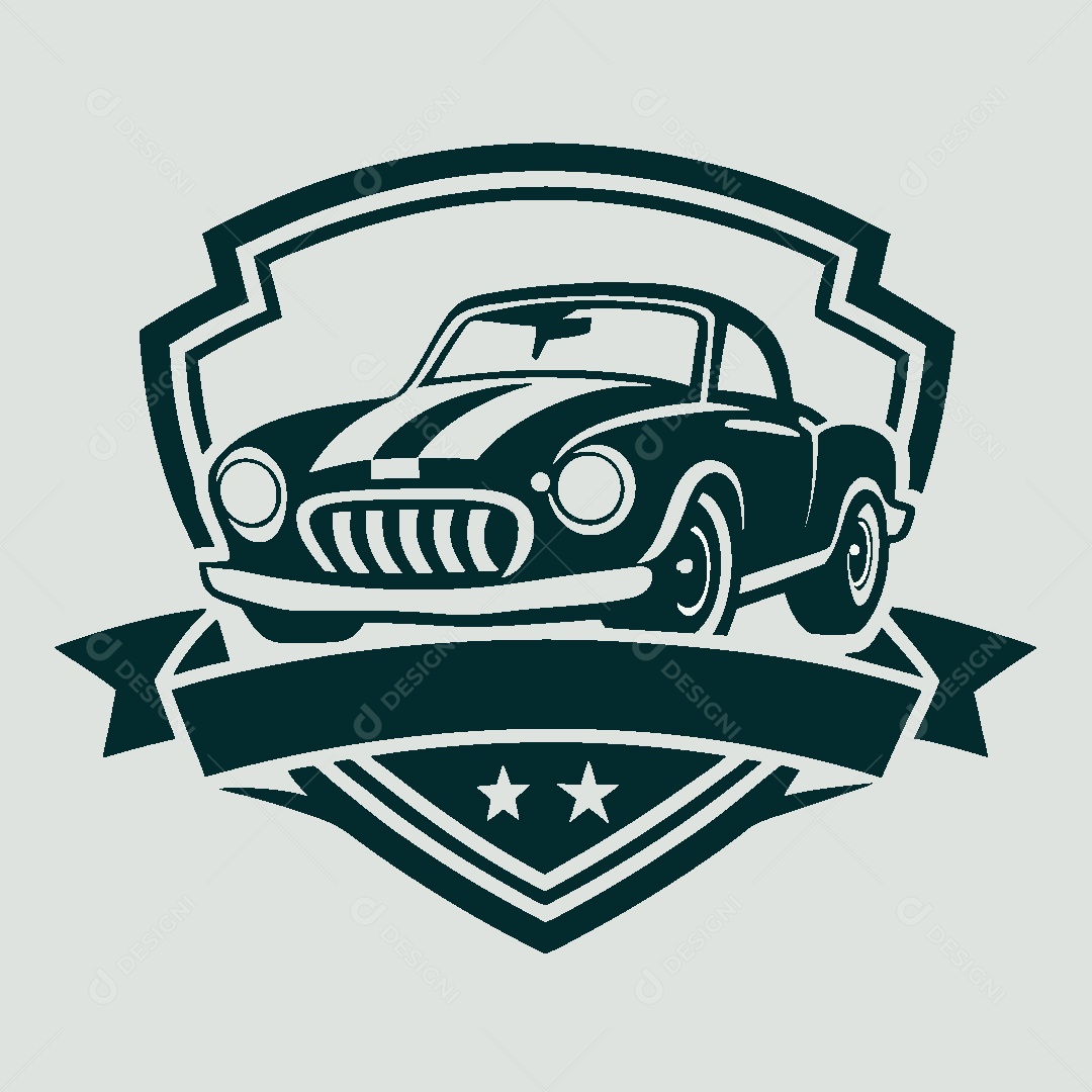 Modelo de Logo de Carros Clássicos Vetor EPS