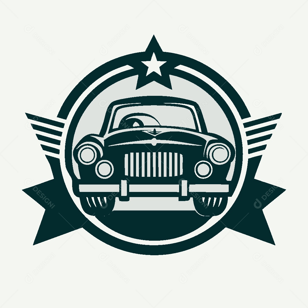 Modelo de Logo de Carros Clássicos Vetor EPS