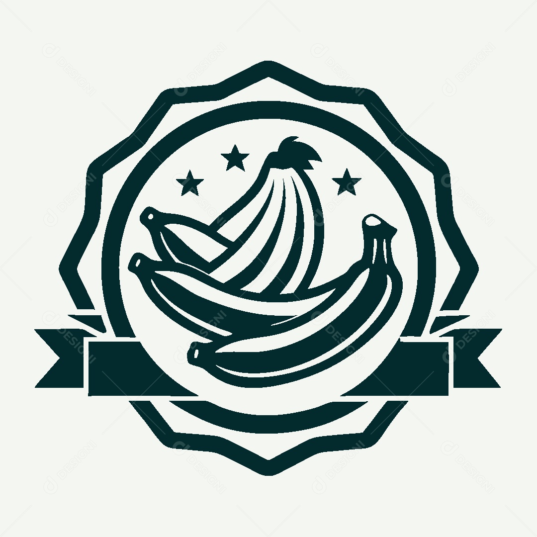 Modelo de Logo de Banana Vetor EPS
