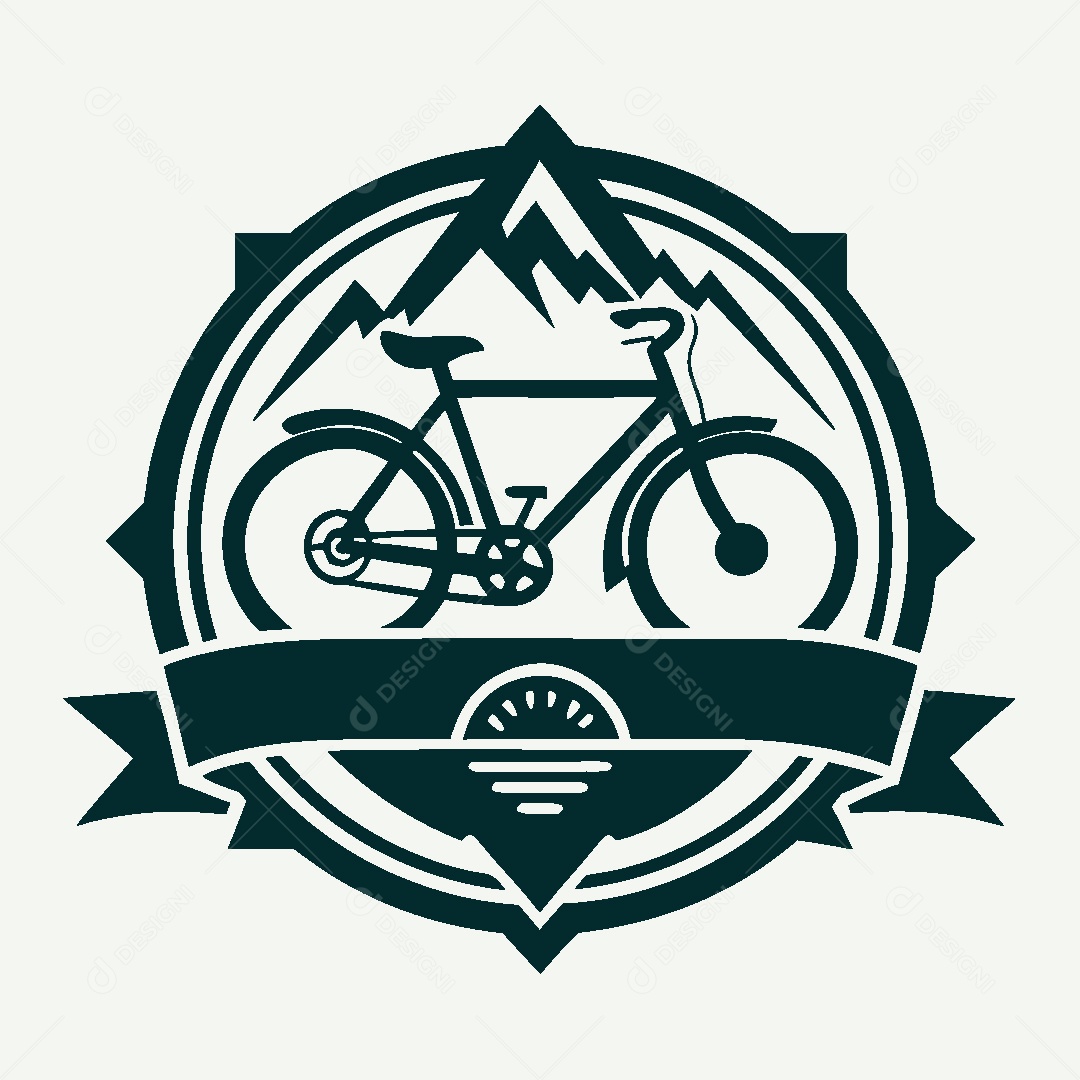 Modelo de Logo de Bicicleta Vetor EPS