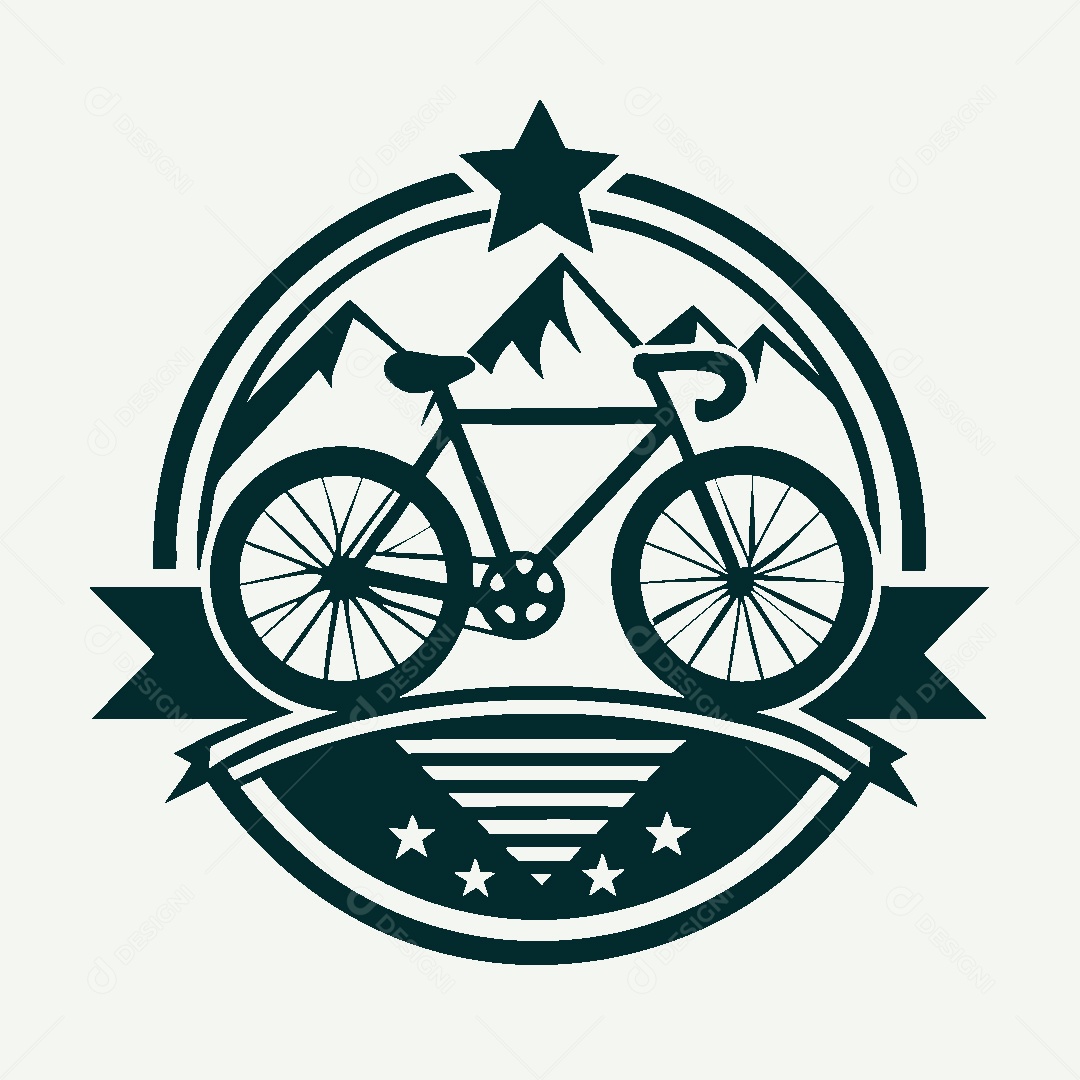 Modelo de Logo de Bicicleta Vetor EPS