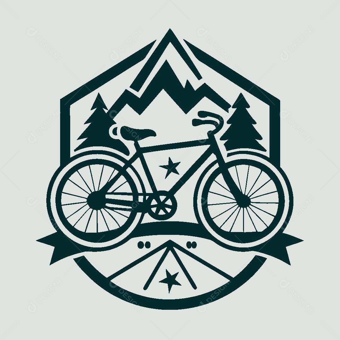 Modelo de Logo de Bicicleta Vetor EPS