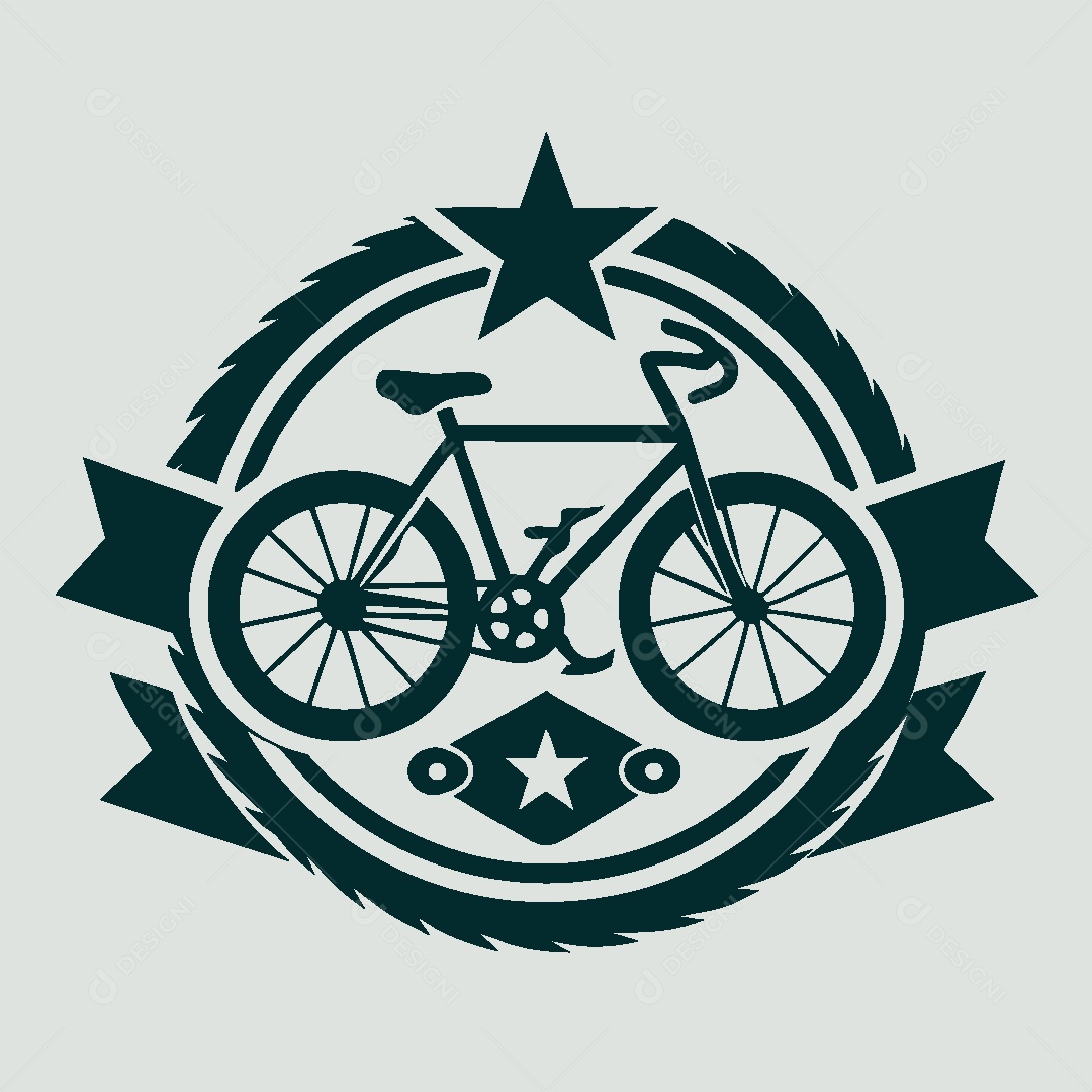 Modelo de Logo de Bicicleta Vetor EPS