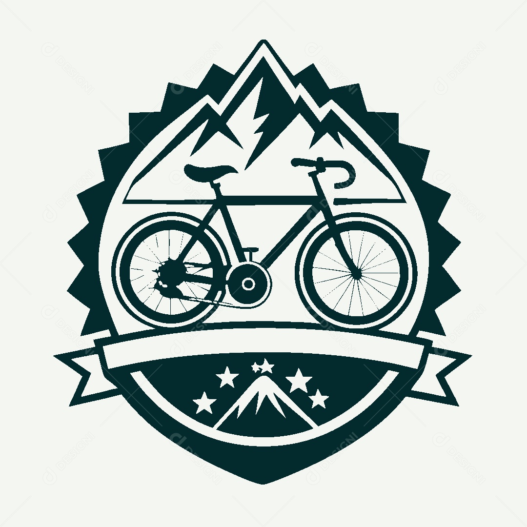 Modelo de Logo de Bicicleta Vetor EPS