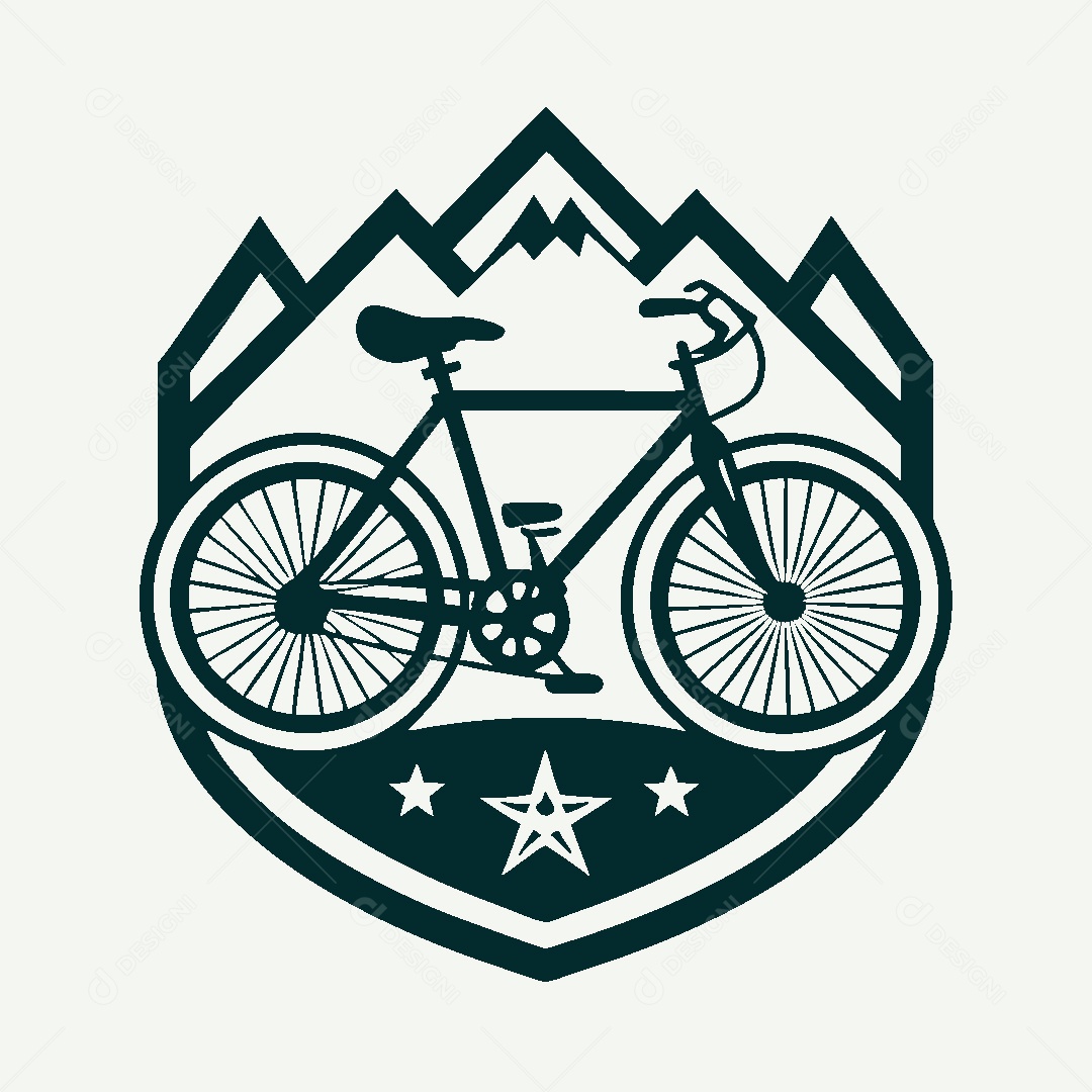 Modelo de Logo de Bicicleta Vetor EPS