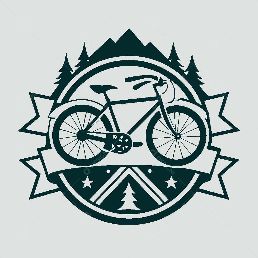 Modelo de Logo de Bicicleta Vetor EPS