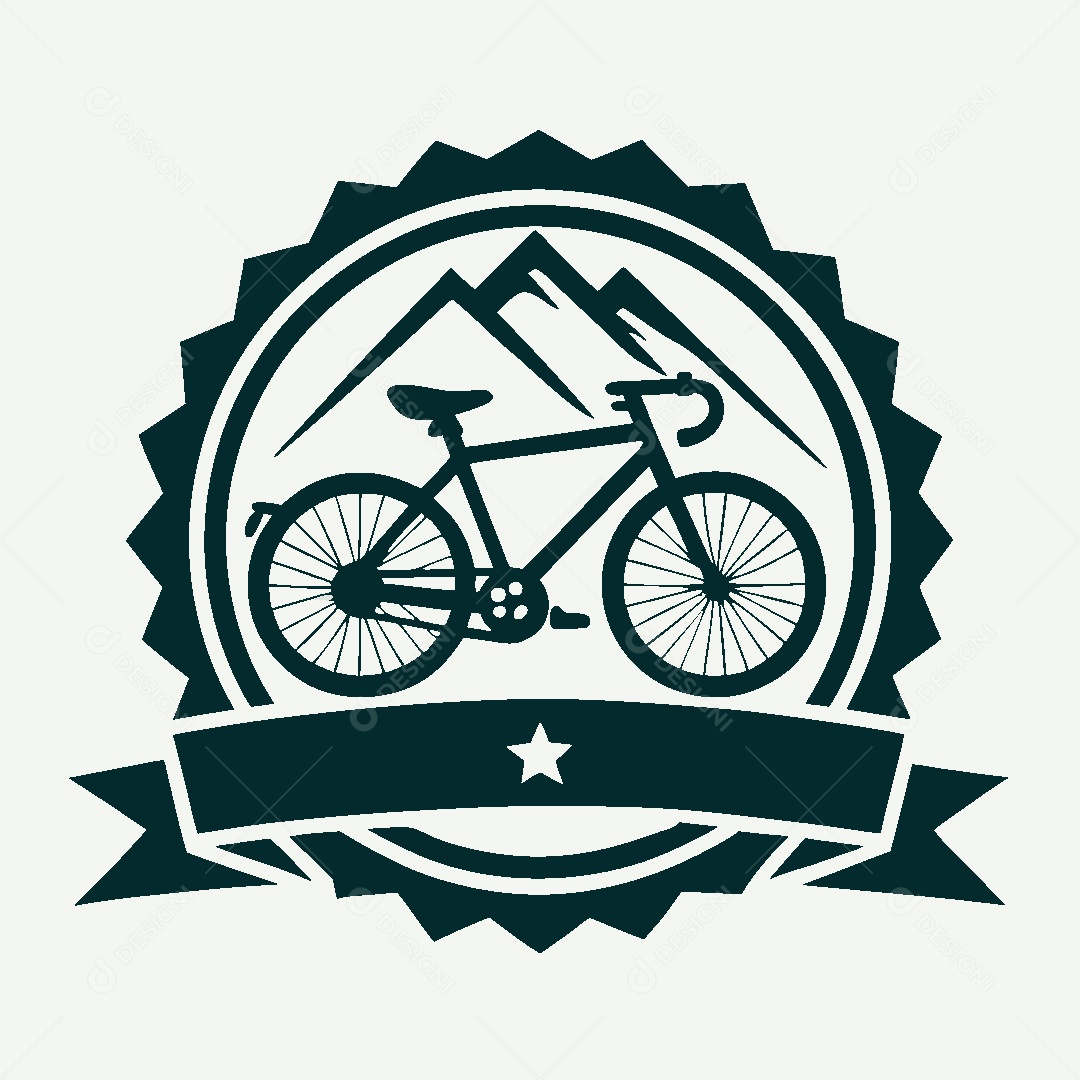 Modelo de Logo de Bicicleta Vetor EPS