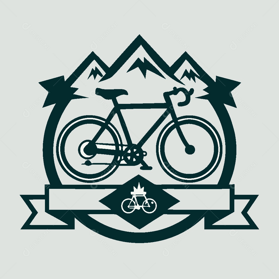 Modelo de Logo de Bicicleta Vetor EPS