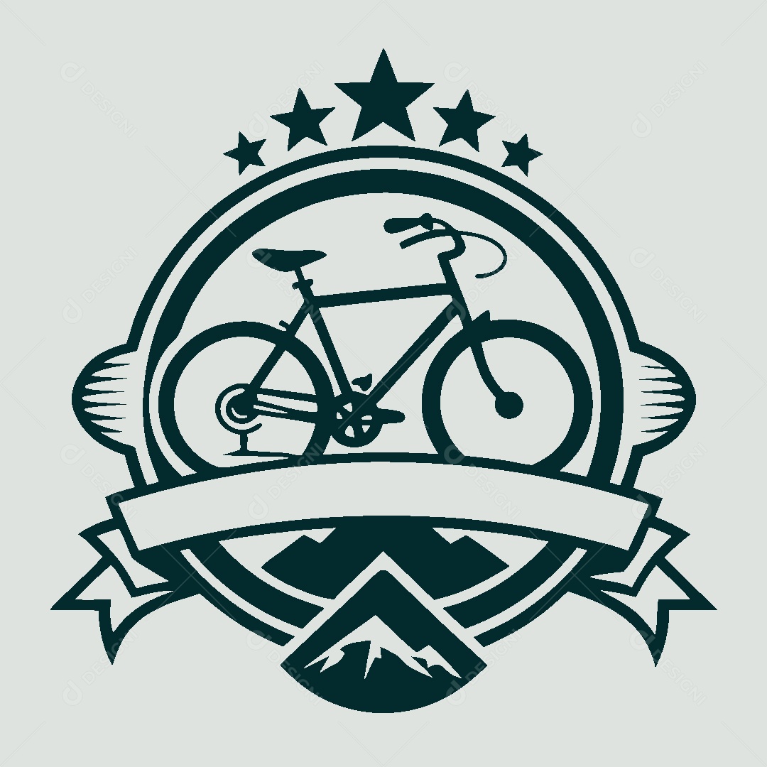 Modelo de Logo de Bicicleta Vetor EPS