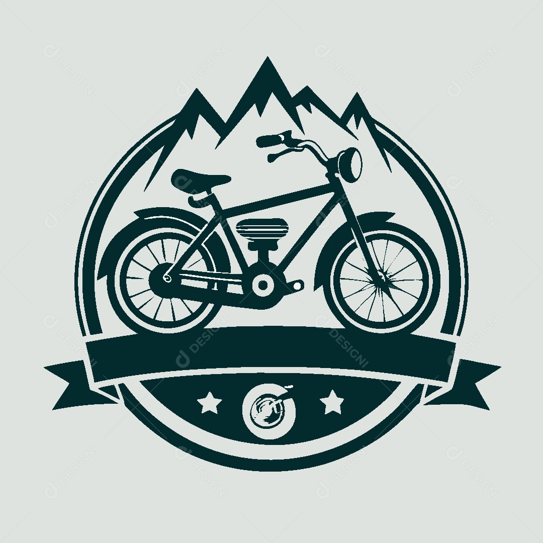 Modelo de Logo de Bicicleta Vetor EPS