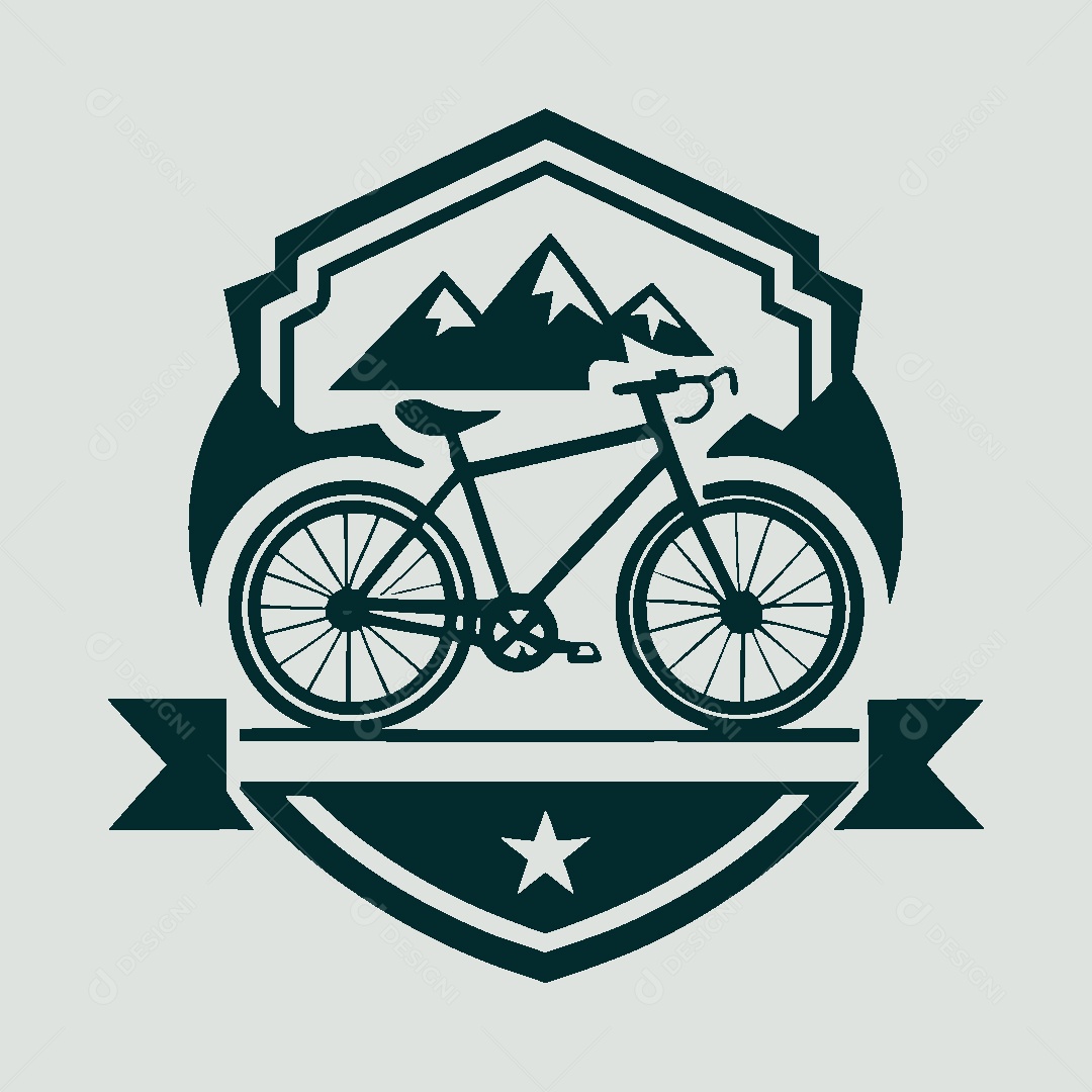 Modelo de Logo de Bicicleta Vetor EPS