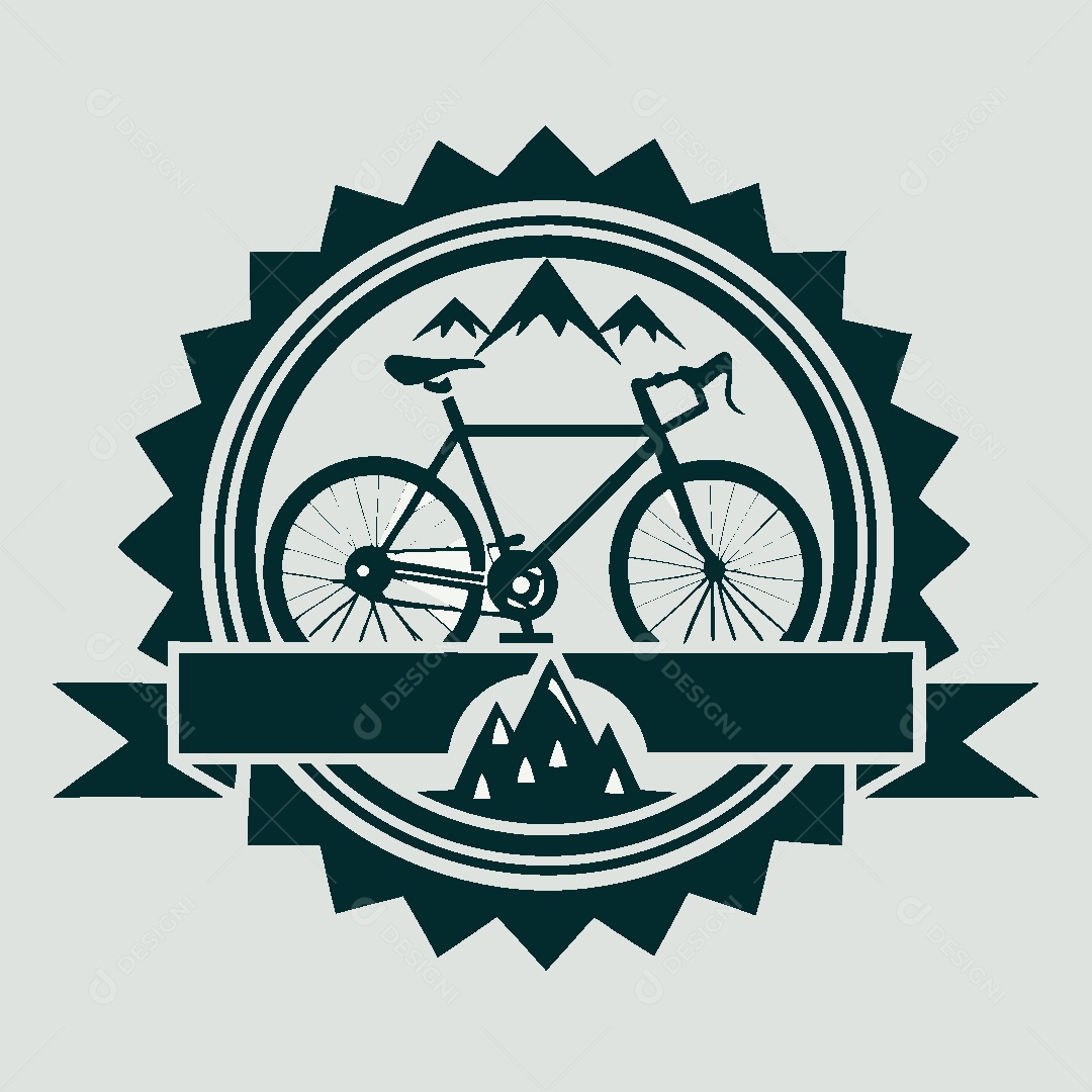 Modelo de Logo de Bicicleta Vetor EPS