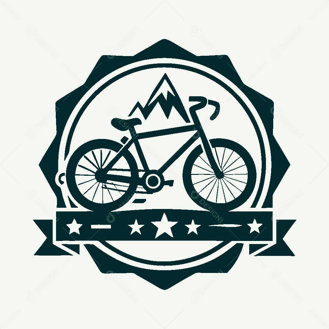 Modelo de Logo de Bicicleta Vetor EPS