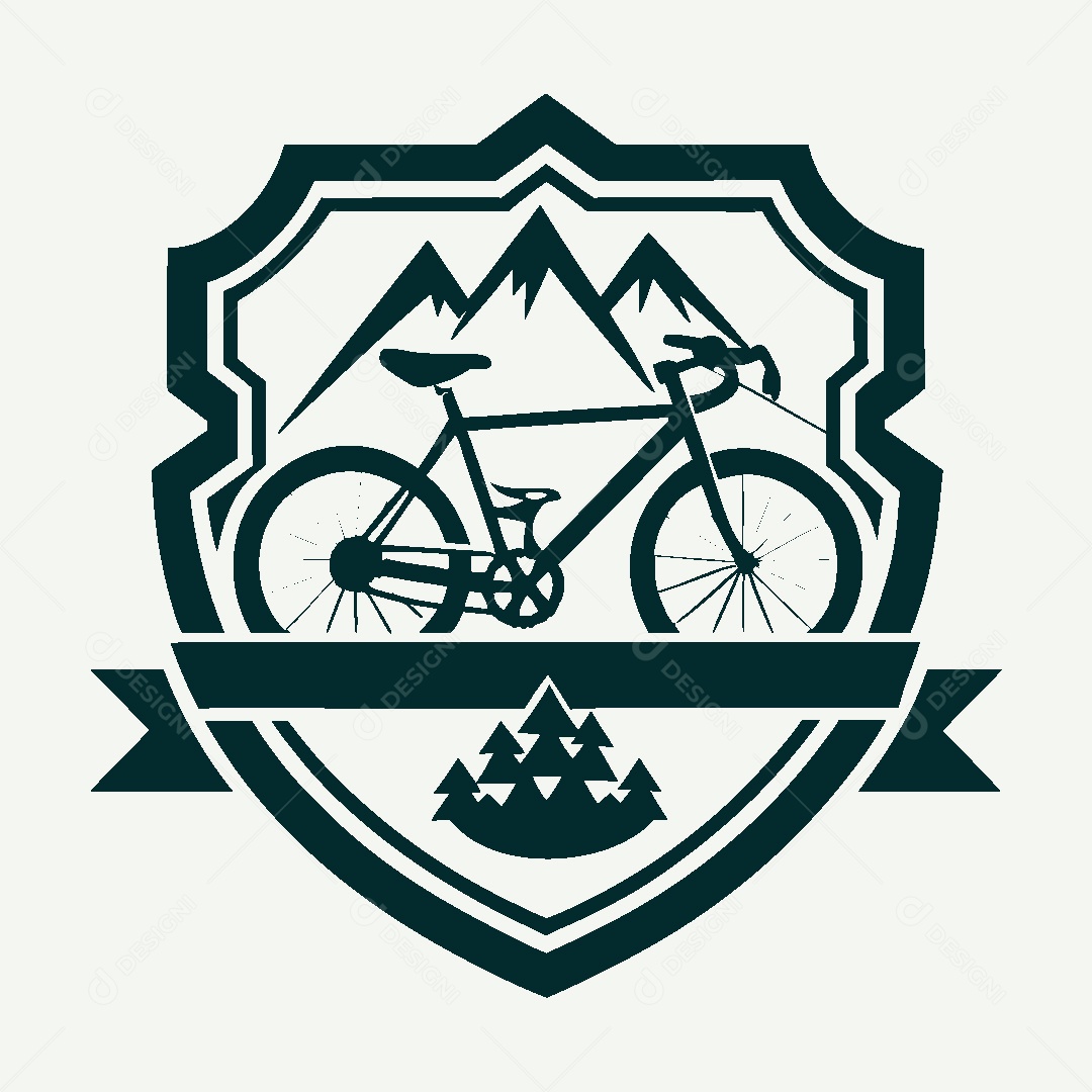 Modelo de Logo de Bicicleta Vetor EPS