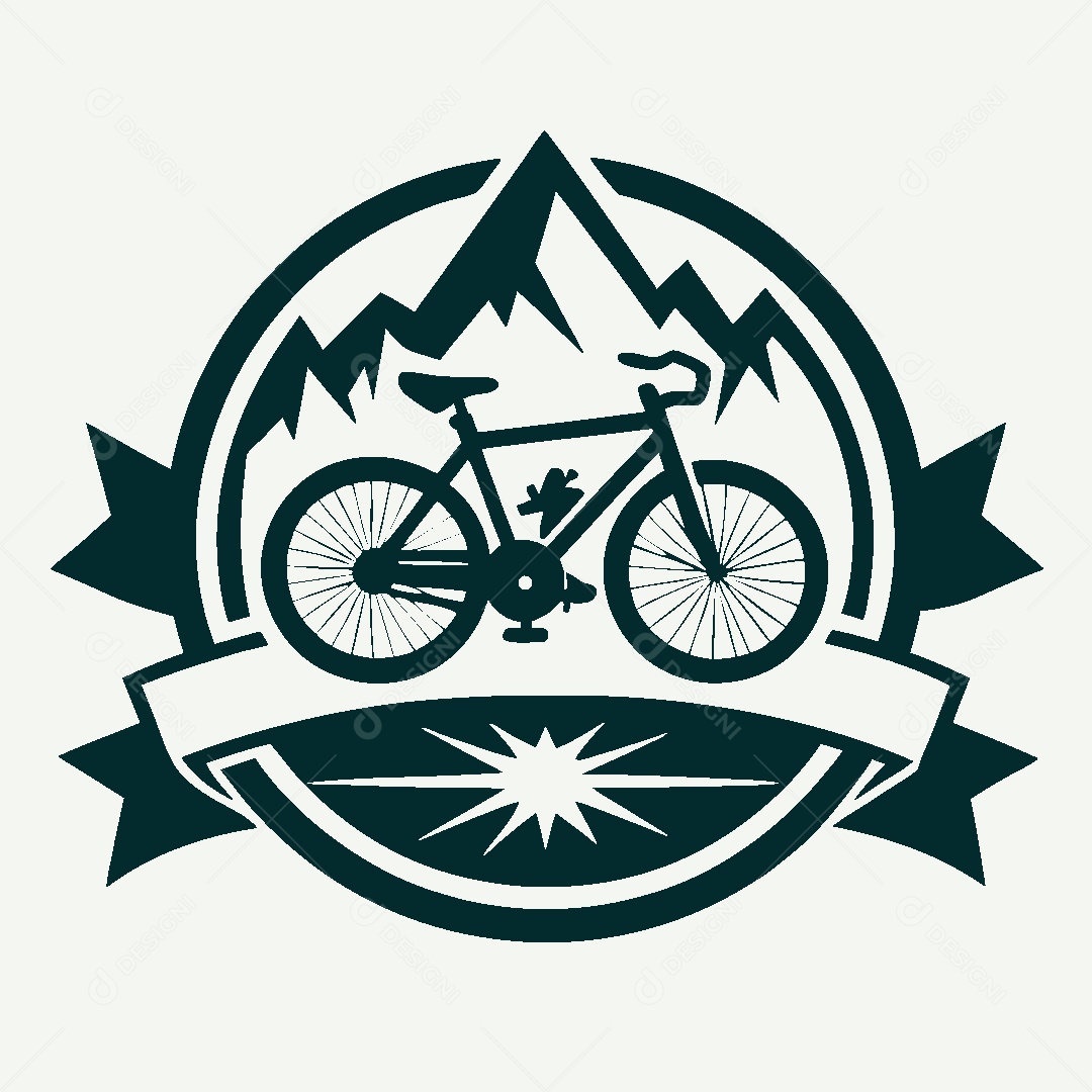 Modelo de Logo de Bicicleta Vetor EPS