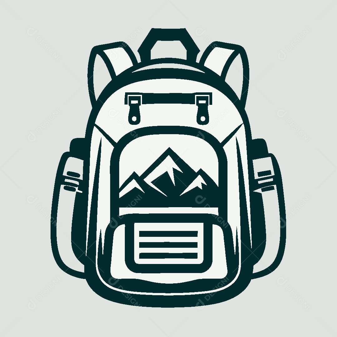 Modelo de Logo de Mochila Vetor EPS