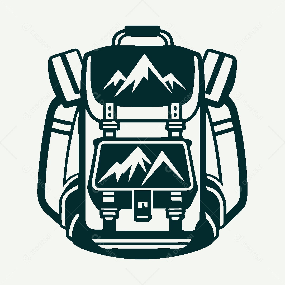 Modelo de Logo de Mochila Vetor EPS