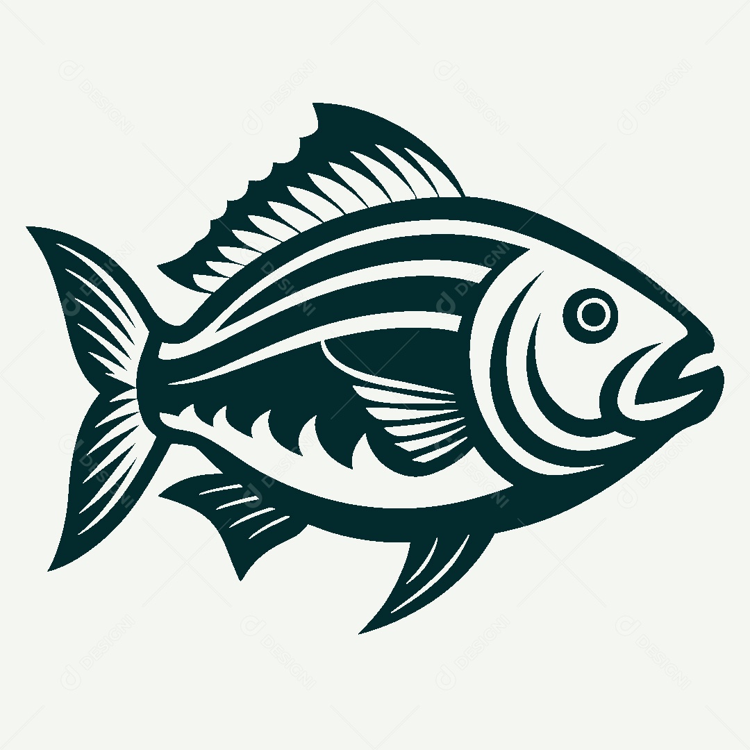 Modelo de Logo de Peixe Vetor EPS