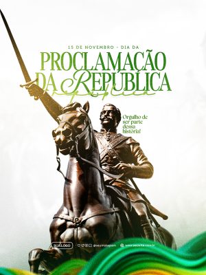 Dia da Proclamação da República 15 de Novembro Social Media PSD Editável