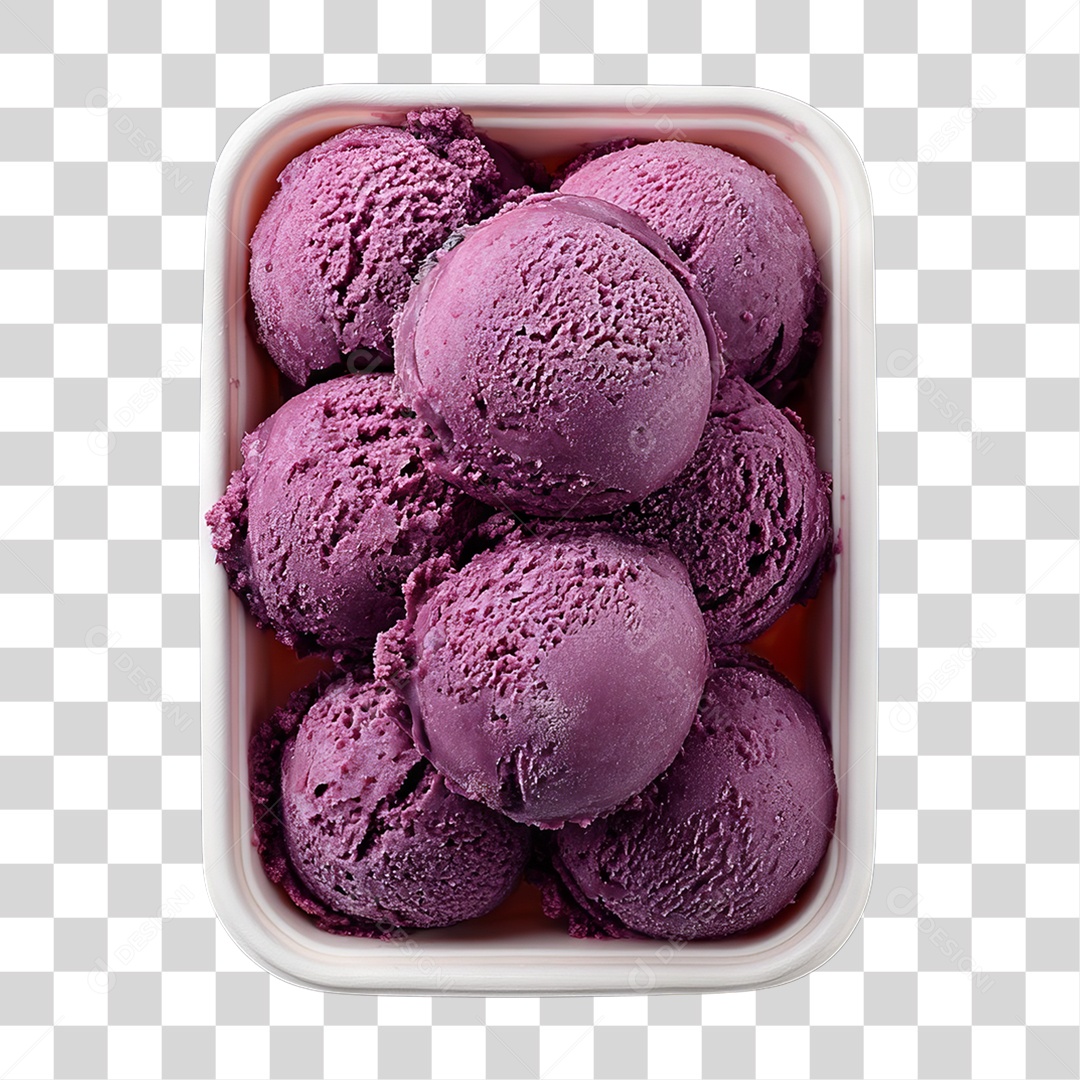 Pote de Açaí PNG Transparente