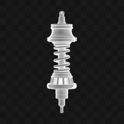 Amortecedor Hidráulico - Modelo 3D