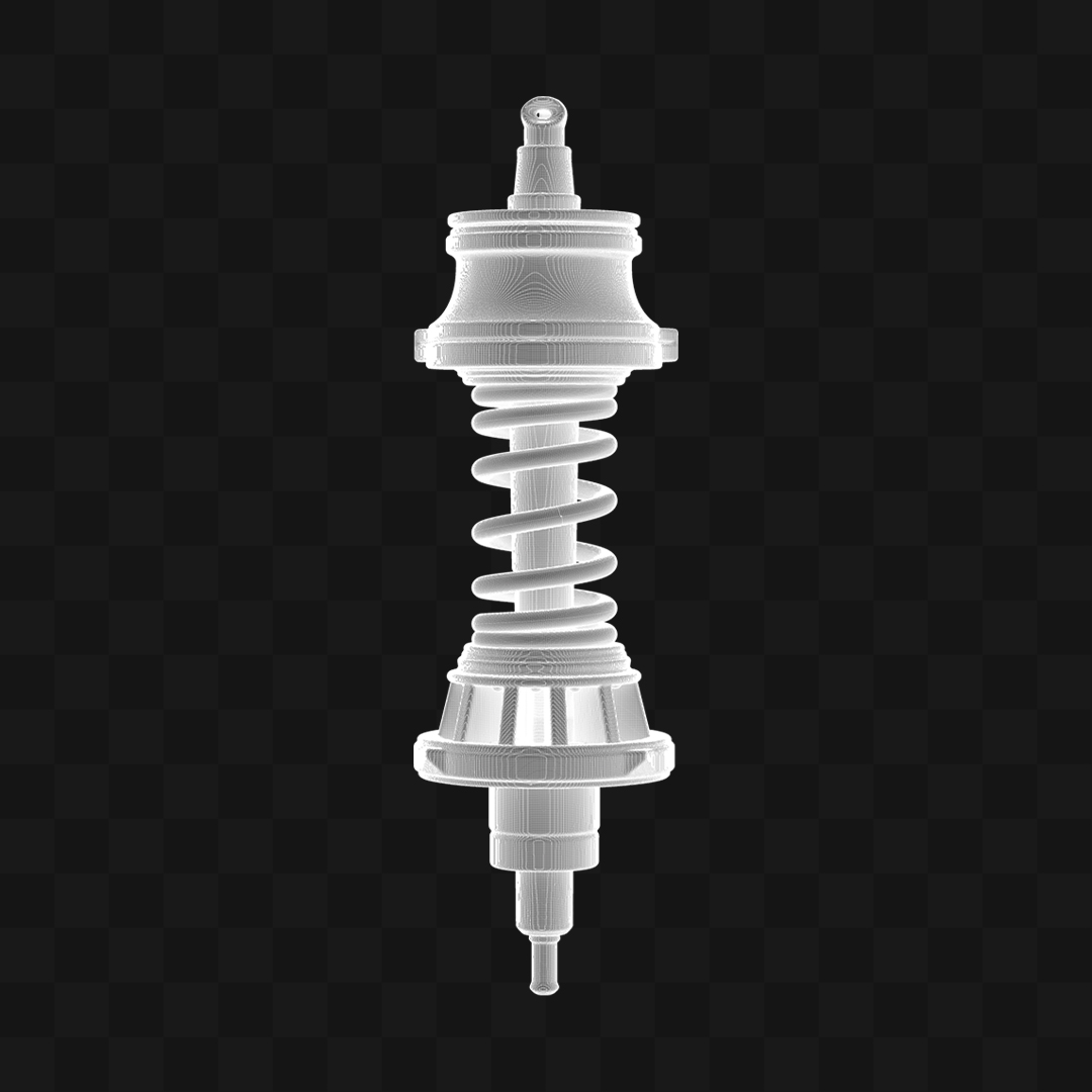 Amortecedor Hidráulico - Modelo 3D