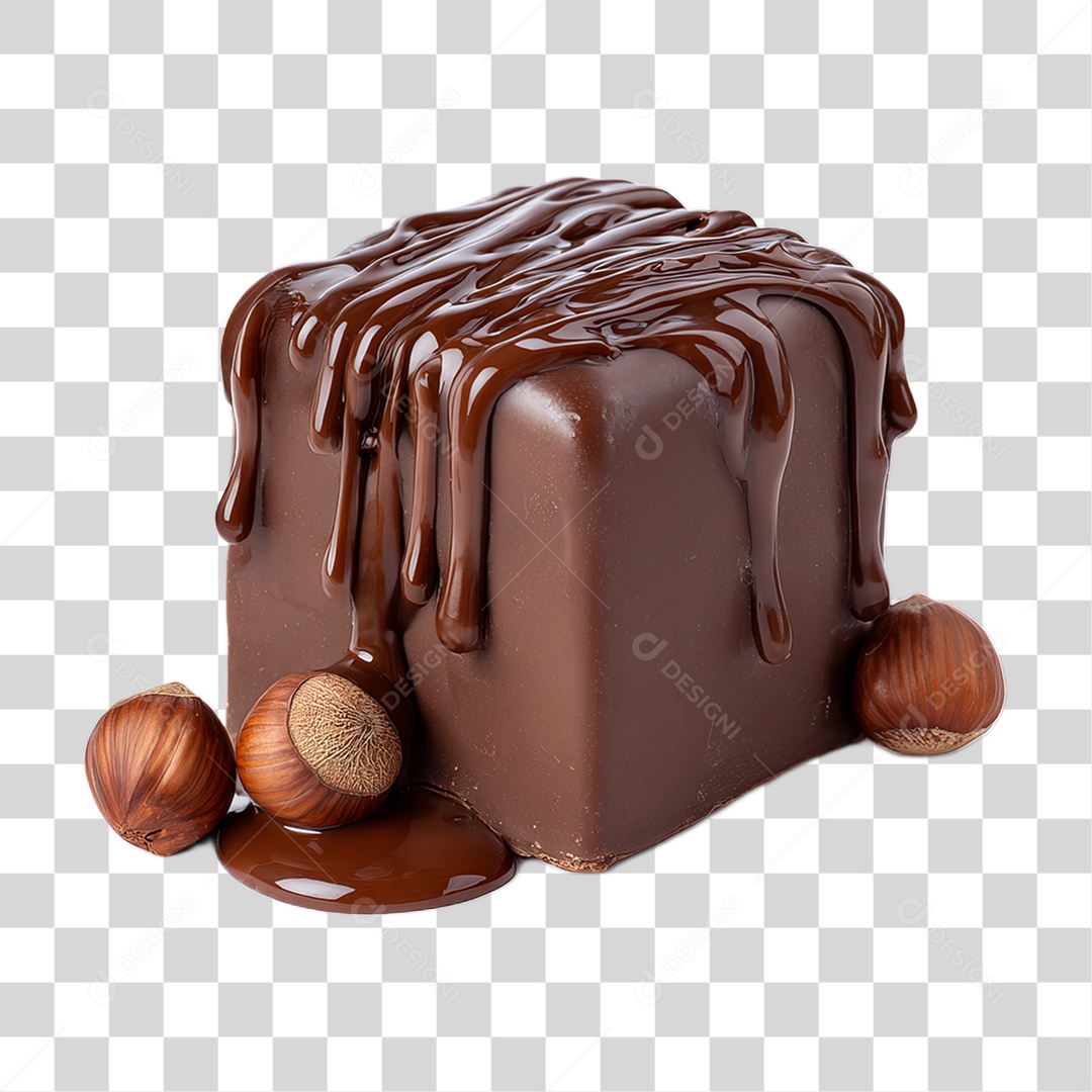 Doce de Chocolate PNG Transparente