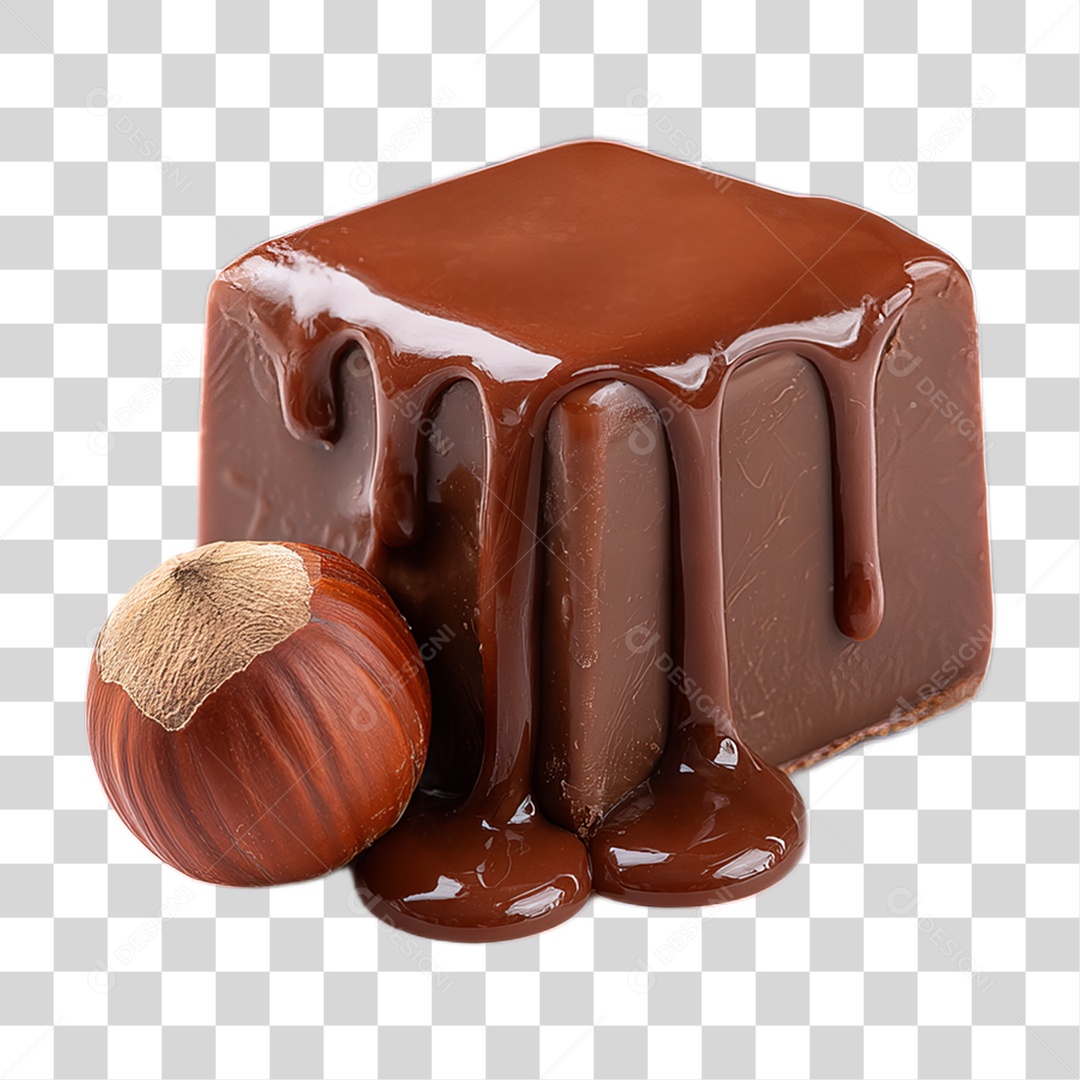 Doce de Chocolate PNG Transparente