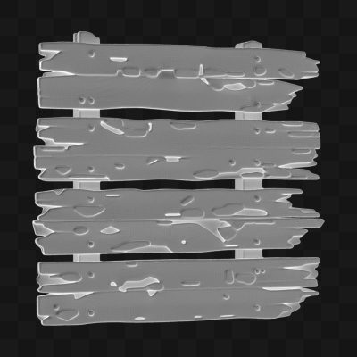 Placa de Madeira - Modelo 3D