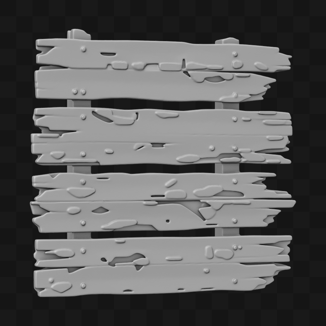 Placa de Madeira - Modelo 3D