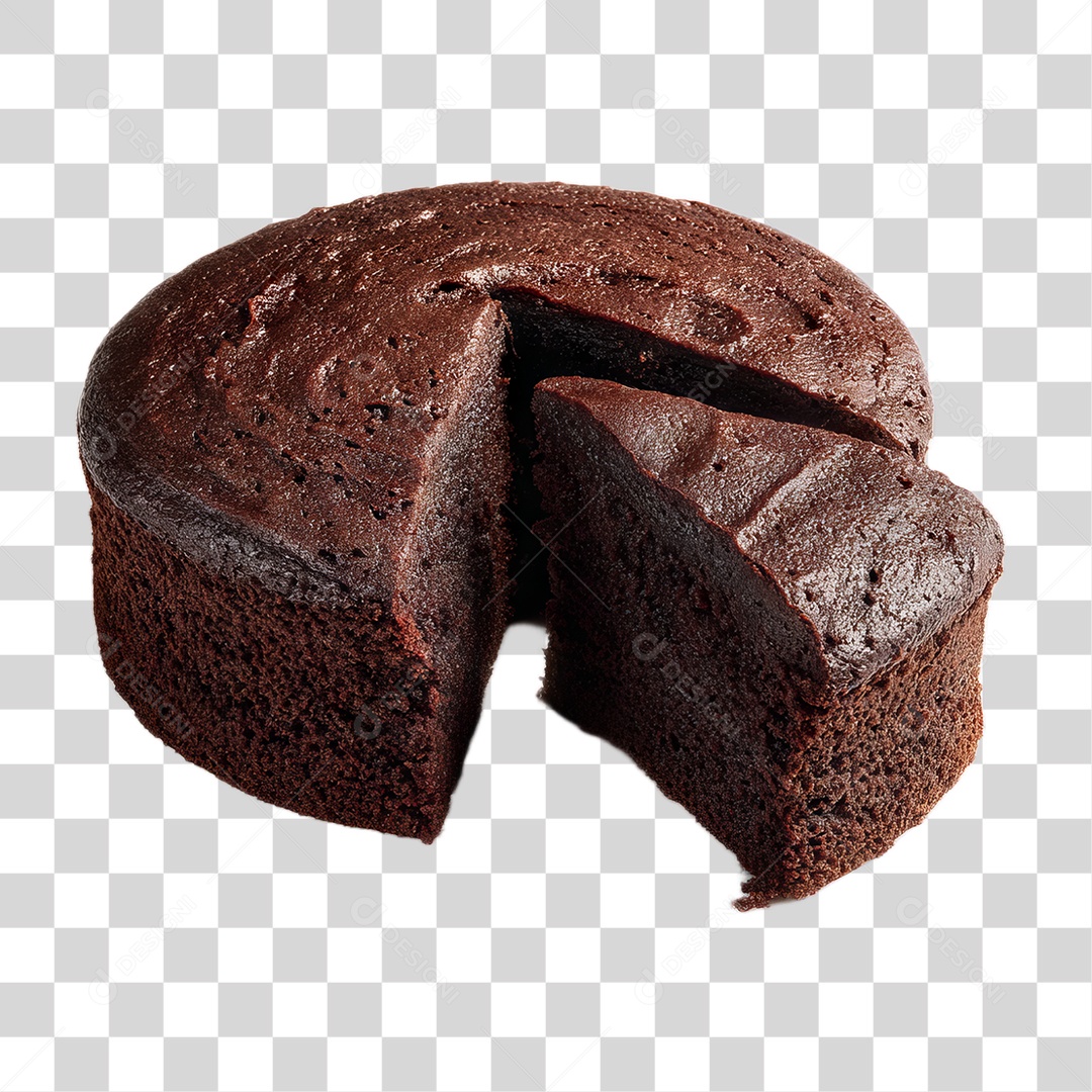Bolo de Chocolate PNG Transparente