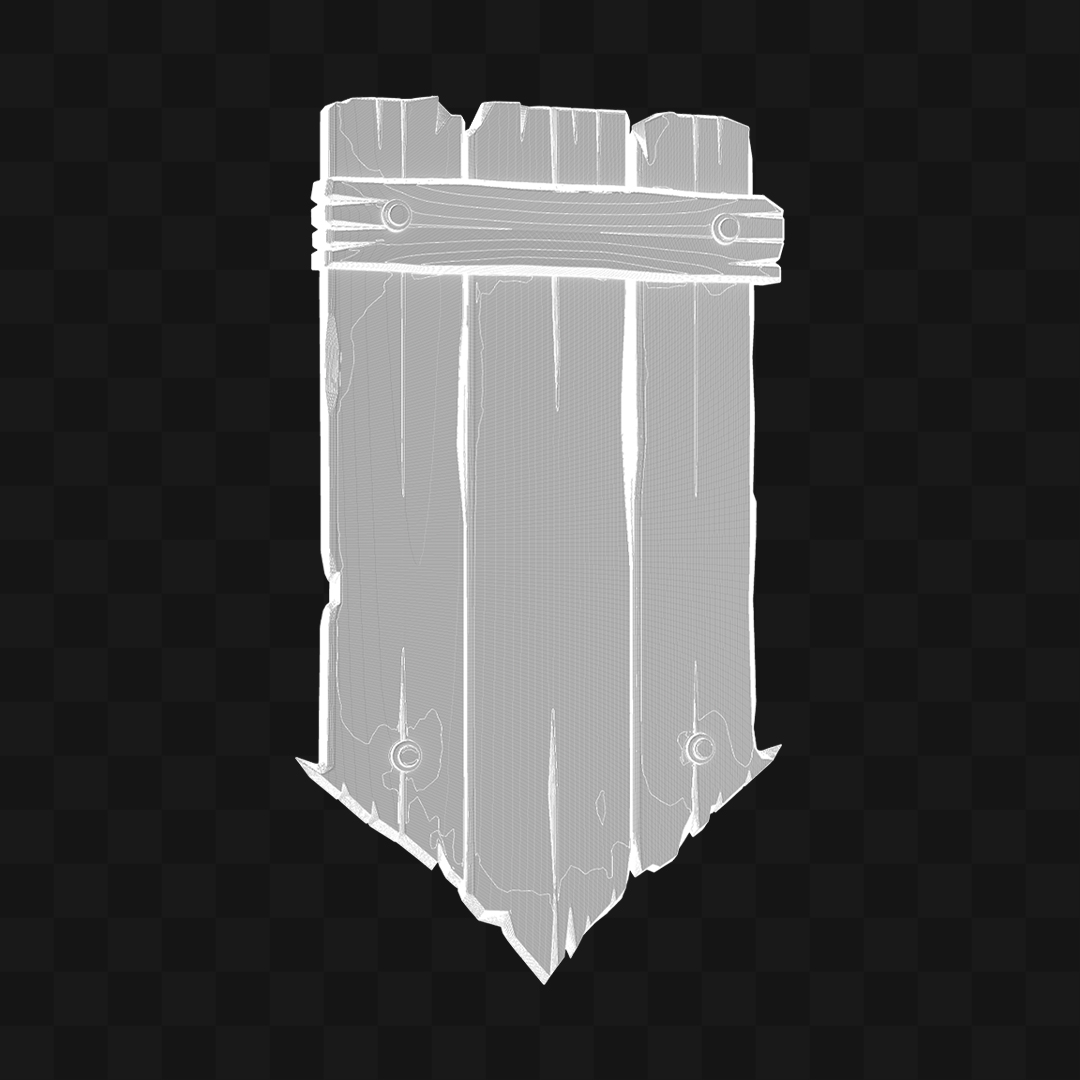 Placa de Madeira - Modelo 3D