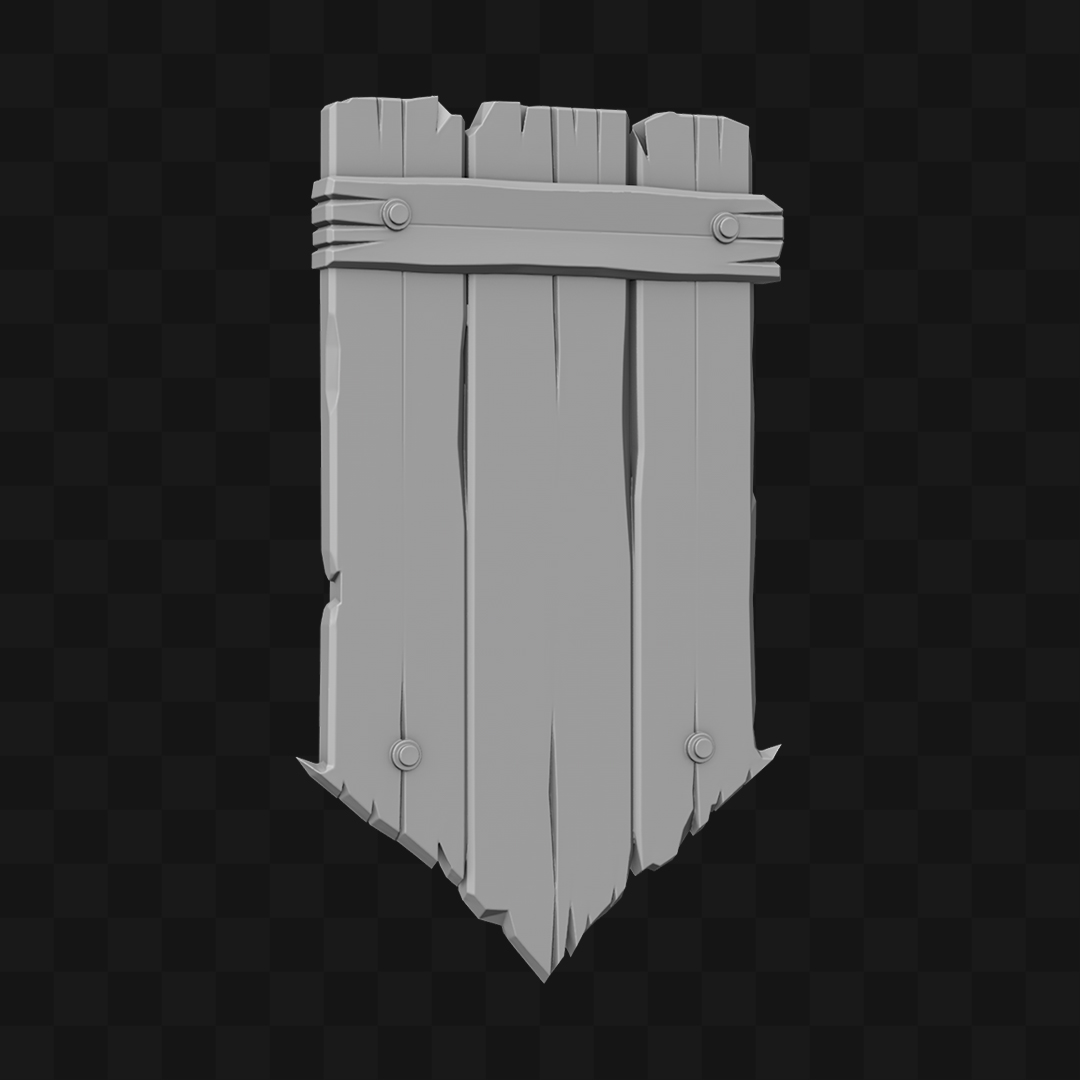 Placa de Madeira - Modelo 3D