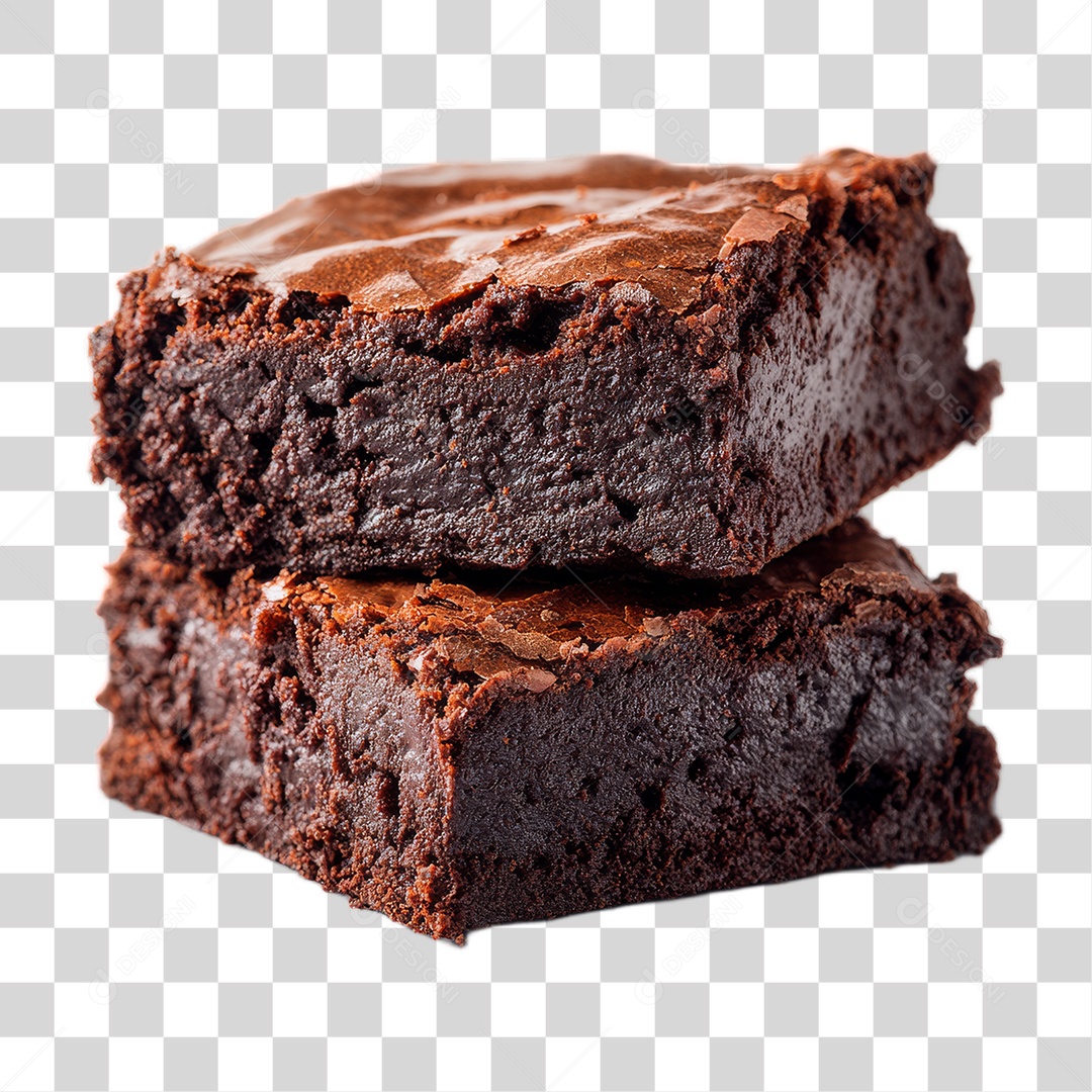 Fatias de Bolo de Chocolate PNG Transparente