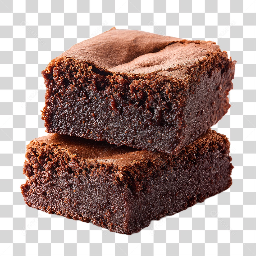 Fatias de Bolo de Chocolate PNG Transparente