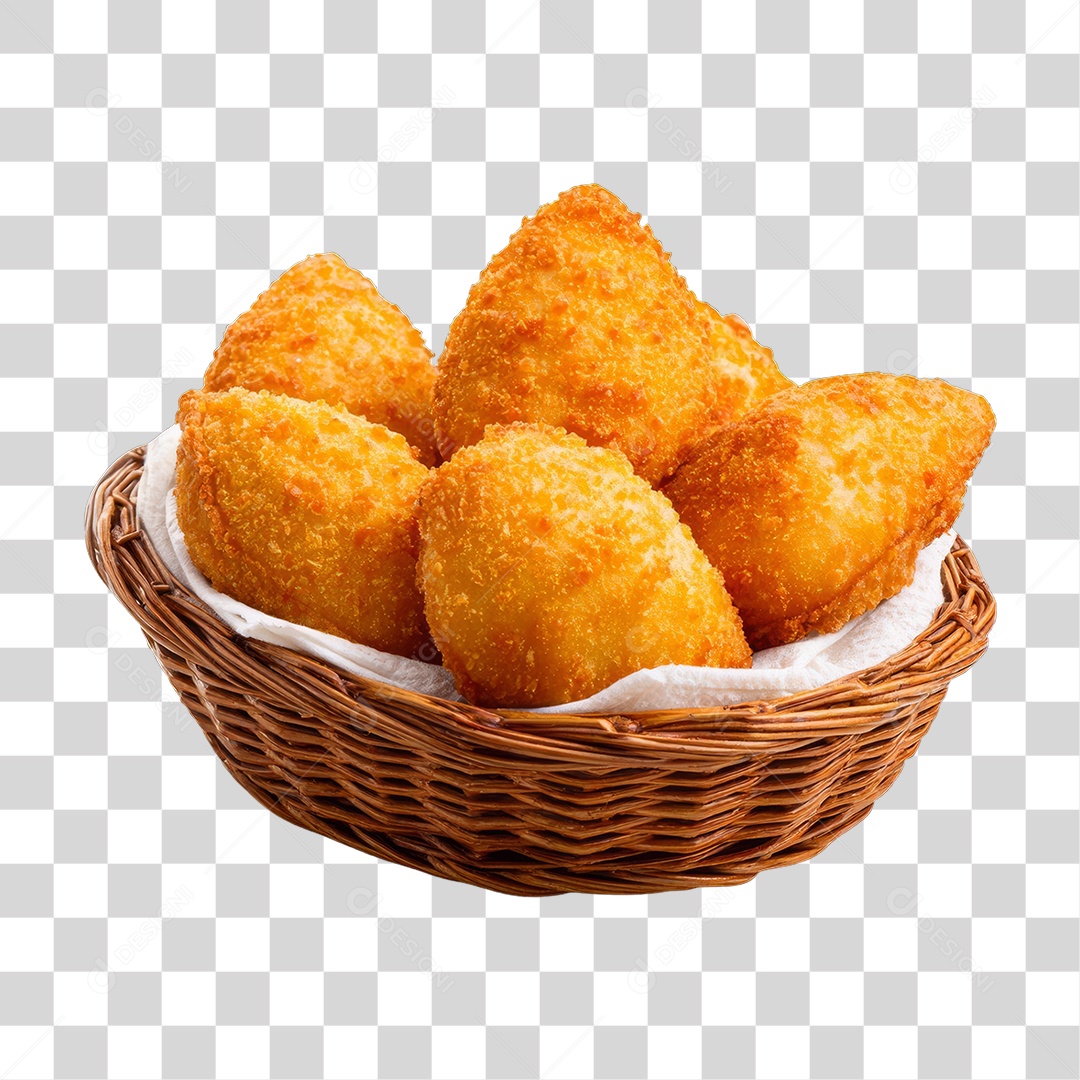Cesta de Pasteis Lanches PNG Transparente