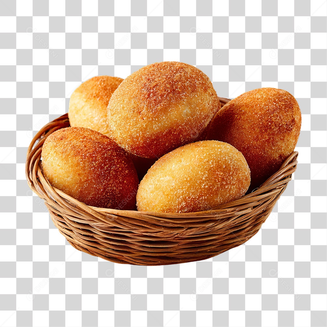 Cesta de Pasteis Lanches PNG Transparente