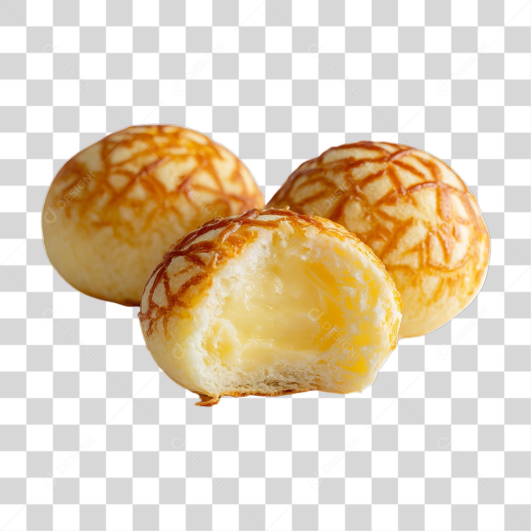 Lanche Pão de Queijo PNG Transparente
