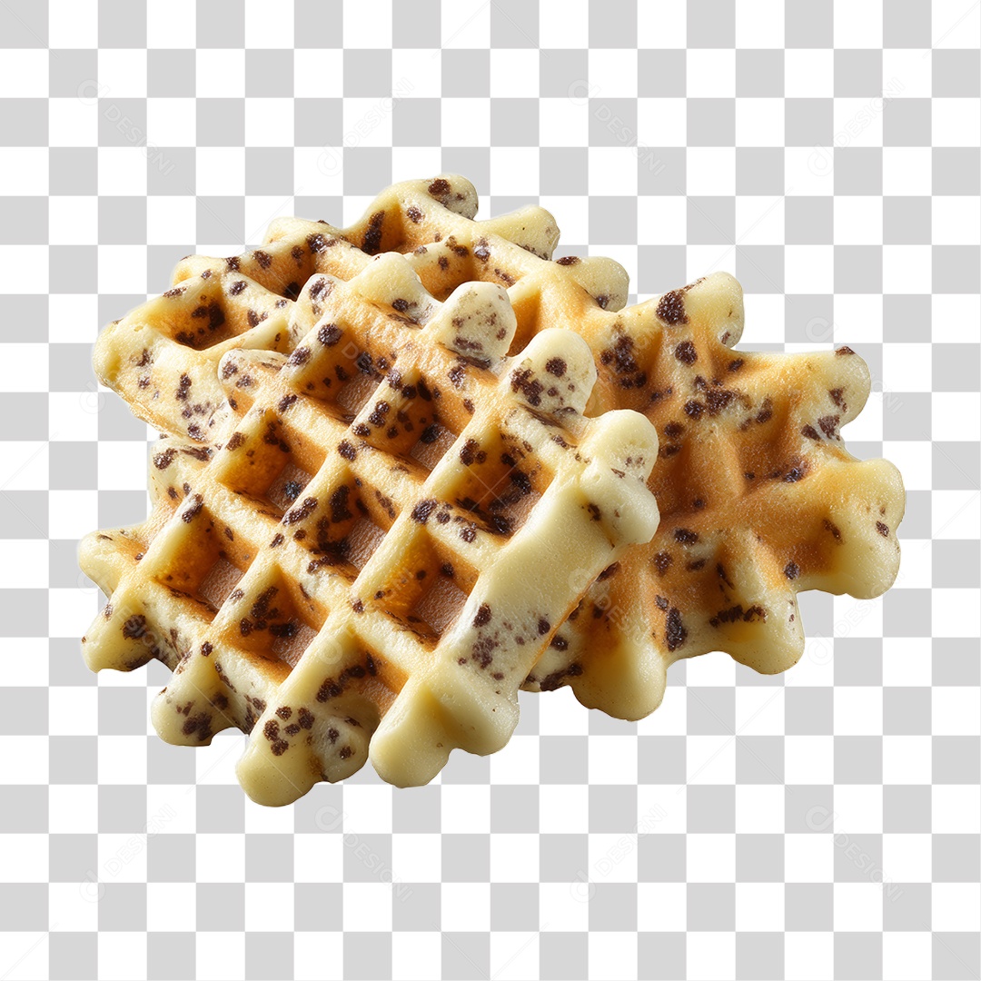 Lanches Waffles Massas Doces PNG Transparente