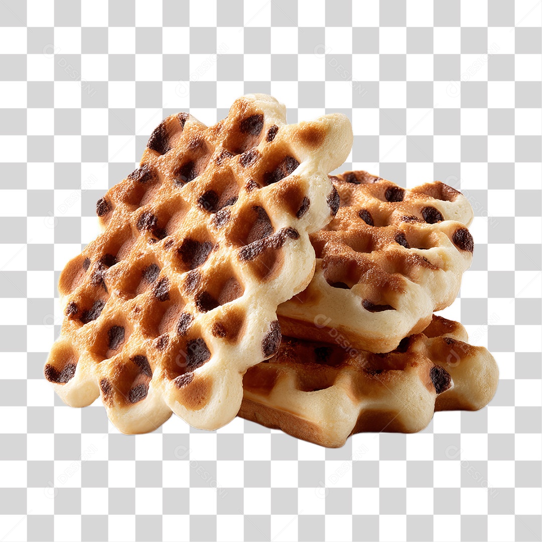 Lanches Waffles Massas Doces PNG Transparente