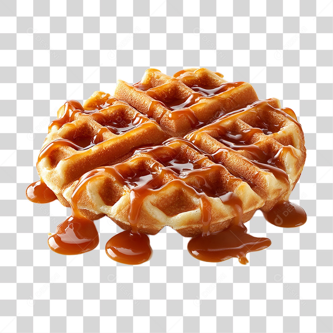 Lanches Waffles Massas Doces PNG Transparente