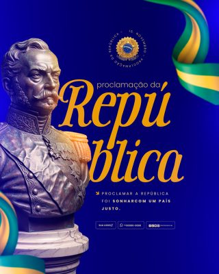 Dia da Proclamação da República 15 de Novembro Social Media PSD Editável