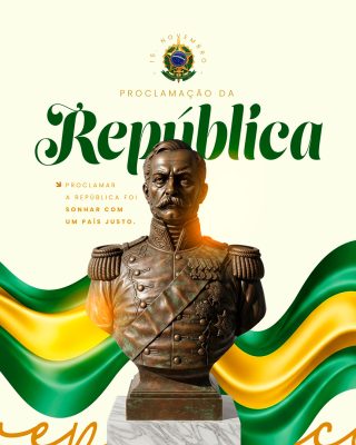 Dia da Proclamação da República 15 de Novembro Social Media PSD Editável